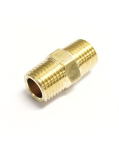 Ridetech Airline Fitting Nipple 1/4in NPT x 1in Long w/ Hex - 31957001