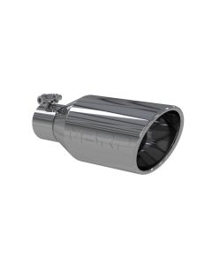 MBRP T304 Stainless Steel 4.5" O.D. Single Wall Angle Rolled End 2.5" Inlet 11" Length Exhaust Tip- - T5160