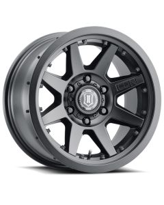 ICON Rebound Pro 17x8.5 6x5.5 25mm Offset 5.75in BS 95.1mm Bore Satin Black Wheel - 21817859057SB