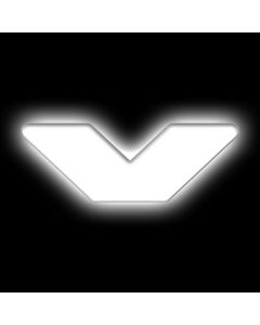 ORACLE Lighting Universal Illuminated LED Letter Badges - Matte Wht Surface Finish - V - 3140-V-001