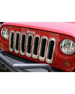 Rugged Ridge Grille Inserts Chrome 07-18 Jeep Wrangler - 11306.20