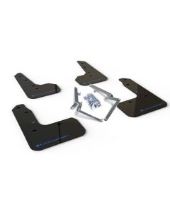 Rally Armor Black UR Mud Flap w/ Blue Logo Honda Civic Sport Touring 17-20- RALL-MF51-UR-BLK/BL