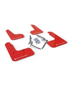 Rally Armor Red UR Mud Flap w/ White Logo Honda Civic Sport Touring 17-20- RALL-MF51-UR-RD/WH