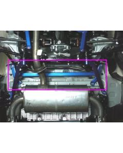 Cusco Power Brace Rear Member Rear CZ4A Evo 10 (must modify Heat Shield) - 566 492 RR