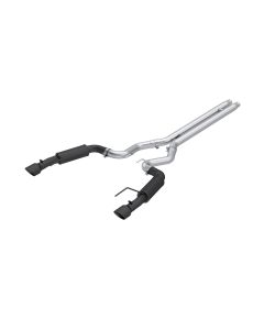 MBRP Armor BLK 3 Inch CatBack Dual Split Black-Coated Aluminized Steel Ford Mustang GT S650 5.0L 202 - S7253BLK