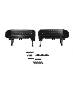 Kentrol 76-95 Jeep CJ7 Wrangler YJ Side Steps Pair - Powdercoat Black - 50432