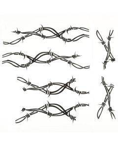 Rugged Ridge Side Decals Pair Barbed Wire 07-18 Jeep Wrangler - 12300.32