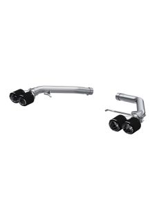 MBRP Armor Pro Series Dual Rear Exit Axle Back w/ Quad Carbon Fiber Tips Audi SQ5 2014-2017- MBRP-S5 - S56033CF