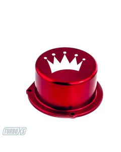 Turbo XS 15-16 Subaru WRX Billet Aluminum Vacuum Pump Cover - Red - W15-VPC-RED