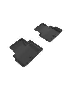 3D MAXpider 2017-2019 Infiniti Q60 Kagu 2nd Row Floormats - Black - L1IN02721509