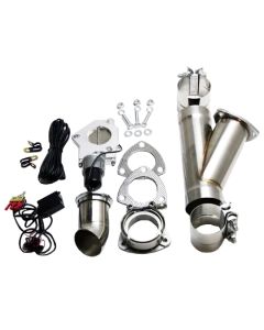 Granatelli 3.5in Stainless Steel Electronic Exhaust Cutout w/Slip Fit/Band Clamp - 302535