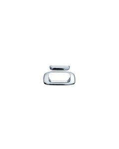 AVS 15-18 Chevy Silverado 1500 (w/Rear Camera) Tailgate Handle Cover 2pc - Chrome - 686565