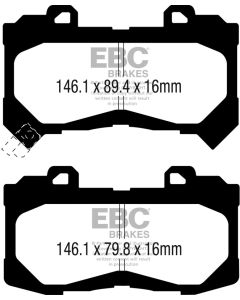 EBC 15+ Chevrolet Colorado 2.5 Ultimax2 Front Brake Pads - UD1802