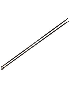 Kentrol 72-86 Jeep CJ Strut Rod Kit - Powdercoat Black - 50517