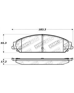 StopTech Sport Brake Pads with Shims/Hardware Front- STOP-309.10580