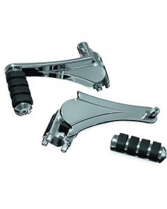Kuryakyn Adjustable Passenger Pegs With ISO Small Pegs Chrome - 4353