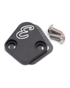 Edelbrock Fuel Pump Block-Off Plate BBC Billet Aluminum - 4021