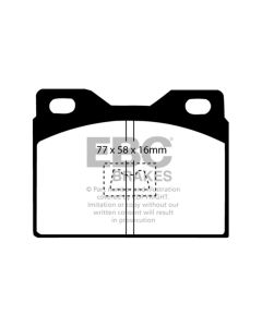 EBC 76-85 Porsche 924 2.0 Yellowstuff Front Brake Pads - DP4220R