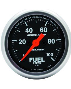 Autometer Sport-Comp 52mm 0-100 PSI Electronic Fuel Pressure Gauge - 3363