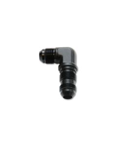 Vibrant -3AN Bulkhead Adapter 90 Degree Elbow Fitting - Anodized Black Only - 10608