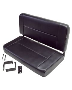 Rugged Ridge Fixed Rear Seat Black 55-95 Jeep CJ / Jeep Wrangler - 13461.01
