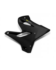 Cycra 05-21 Yamaha YZ125 Powerflow Radiator Shrouds - Black - 1CYC-1783-12