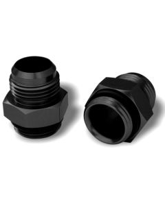 Moroso Vacuum Pump Fitting -12An (Use w/Part No 22640/22641/22642) - Blue Anodized Aluminum - 2 Pack - 97641