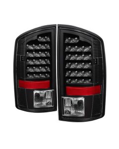 Xtune Dodge Ram 07-08 1500 / Ram 07-09 2500/3500 LED Tail Lights Black ALT-JH-DR07-LED-BK - 5073013