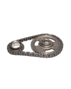COMP Cams Hi Energy Timing Chain Set for Chevrolet Small Block V8 1957-1986, Single Roller Chain, Steel Construction, Black Finish - FS-3220CPG