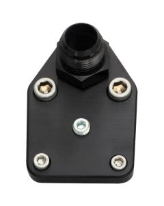 Moroso Chevrolet Small Block Fuel Pump Block-Off Plate w/Fitting - Billet Aluminum - 65397