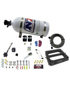 Nitrous Express Dom/Alcohol Nitrous Kit (100-500HP) w/10lb Bottle - 50075-10