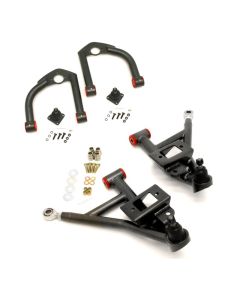 BMR 93-02 F-Body Upper And Lower A-Arm Kit - Black Hammertone - AA032H