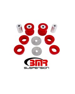 BMR 15-17 S550 Mustang Rear Cradle Bushing Kit (Polyurethane) - Red - BK047