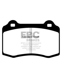 EBC 96-03 Alfa Romeo GTV 3.0 (Brembo) Greenstuff Front Brake Pads - DP21031