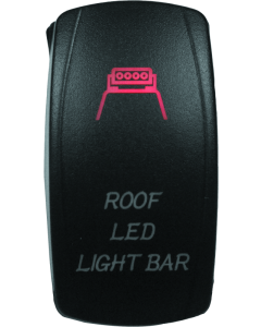 DragonFire Racing Lighted Switch Roof Led On/Off Red - 521396