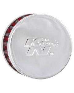 K&N Steel Base Chrome Top Crankcase Vent Filter 1/2in. Vent / 2in. OD / 1-1/2in. Height - 62-1015