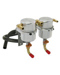 Moroso 06-07 Subaru WRX/04-07 WRX/STi Air/Oil Separator Catch Can - Billet Aluminum - 85484