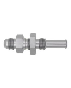 DeatschWerks 6AN Male Flare to Straight 3/8in Single Hose Barb - Anodized DW Titanium - 6-02-0734