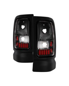 Xtune Dodge Ram 1500/2500/3500 94-01 Euro Style Tail Lights Black ALT-ON-DRAM94-BK - 5012753