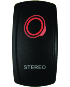 DragonFire Racing Lighted Switch Stereo On/Off Red - 522623