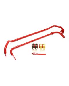 BMR 10-11 5th Gen Camaro Front & Rear Sway Bar Kit w/ Bushings - Red - SB030R