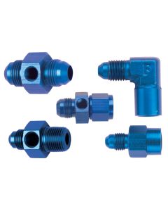 Fragola -4ANx 1/8 FPT Gauge Adapter-Straight - 495021