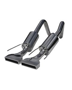 MBRP T304 Stainless Steel 2.5" Dual Muffler Axle Back w/ Rectangular Tips Chevrolet Corvette 2005-20 - S7002304