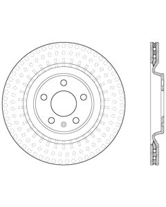 StopTech 12-13 Audi A6 Quattro/11-12 A7 Quattro / 10-13 S4 Rear Right Cryo Slotted Rotor - 126.33137CSR