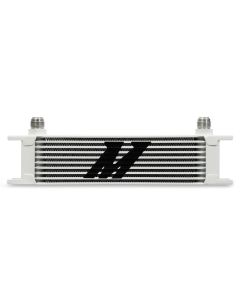 Mishimoto Universal 10 Row Oil Cooler - White - MMOC-10WT