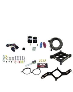 Nitrous Express 4150 Single Entry Crossbar Nitrous Plate Kit RNC (250-750HP) w/o Bottle - 63840-00