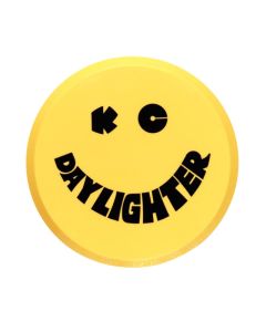 KC HiLiTES 6in. Round Hard Cover for Daylighter/SlimLite/Pro-Sport (Single) - Yellow w/Black Smile - 5202