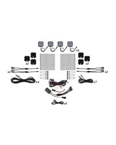Diode Dynamics RGBW Rock Light Installer Magnet Mount Kit w/Controller (12-pack) - DD7749C