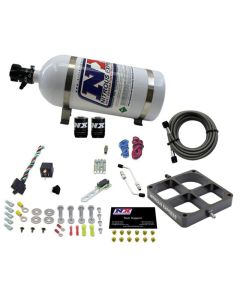 Nitrous Express Single Entry Crossbar 8500 Based Throttle Body Nitrous Kit w/10lb Bottle - 63980-10
