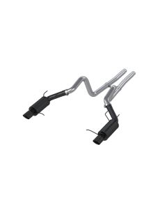 MBRP Black Coated 3" Catback Dual Split Rear Street Version Ford Mustang GT | Shelby GT500 2011-2014 - S7258BLK